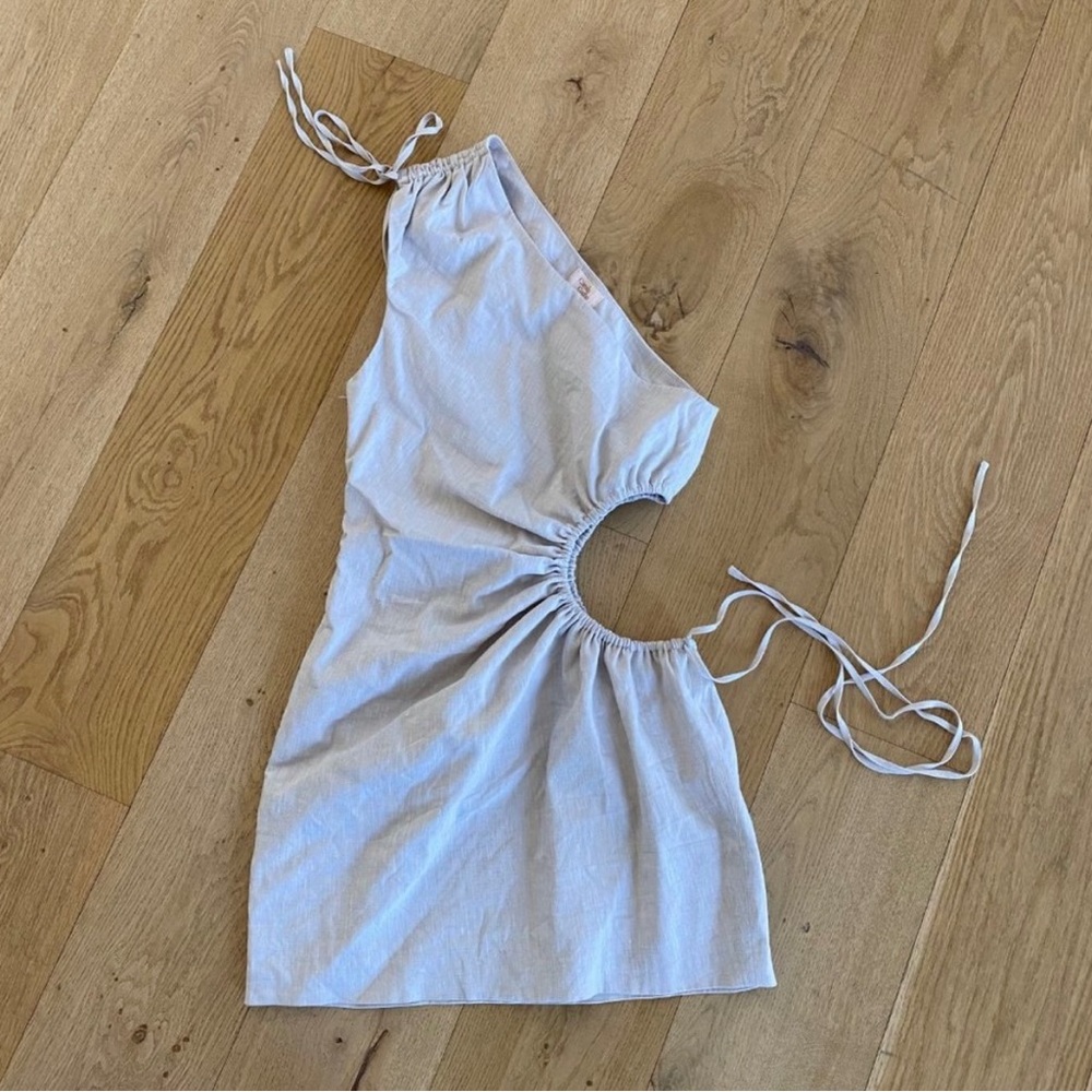 Revolve - Camila Coelho - Sienna Cut Out Mini Dress in Beige